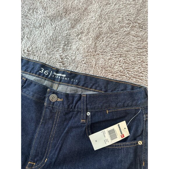 Quiksilver Men’s Jeans Revolver Straight Fit Size 36x32 New - Picture 7 of 13